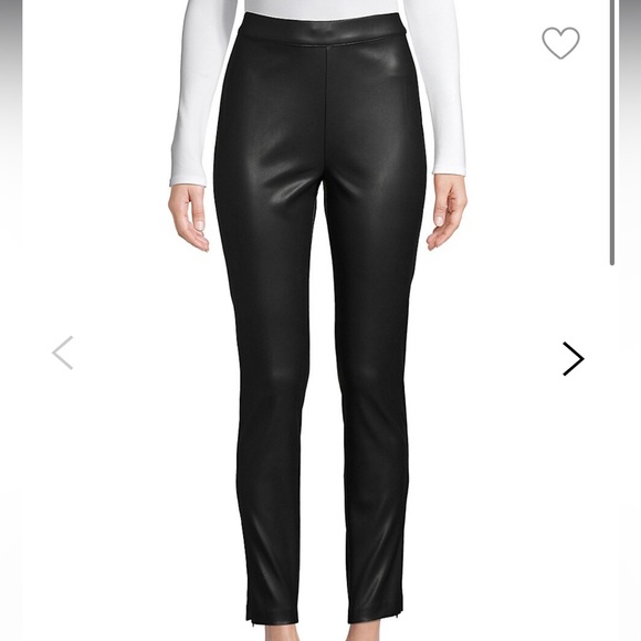 BNWT H Halston Faux Leather Pants - Picture 4 of 4